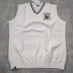 【未使用・タグ付き】FILA GOLF Vネックニットベスト ホワイト LL