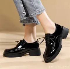 未使用】ecco エナメル靴 37 - メルカリ