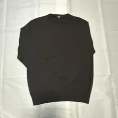 ソフィ様UNIQLO エクストラファインメリノクルーネックセーターサイズLブラ
