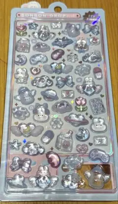 【正規品】クーリア　ボンボンドロップ　シール　みずいろボンボン　うさぎ