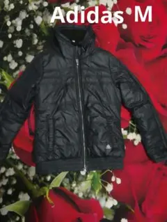 adidas ブラック ジャケット フード付きused