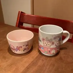 未使用品　ダッフィー＆フレンズ かくれんぼ スーベニア カップ セット