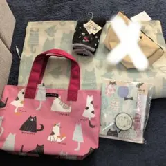 ノアファミリー 猫柄 バッグ 　まとめ売り