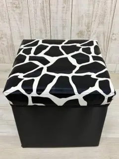 収納ボックス 　収納スツール　スツール 　モノクロモザイク柄のサムネイル