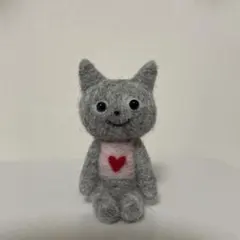 羊毛フェルト　猫の赤ちゃん　ハンドメイド　マスコットのサムネイル