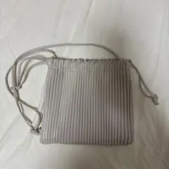 プリーツデザイン ショルダーバッグ グレージュ LOWRYSFARM