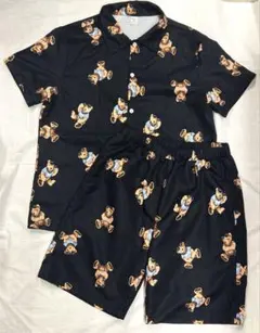 SHEIN 13y-14y クマ柄 セットアップ シャツ ハーフパンツ 4268
