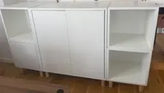 IKEA EKET（エーケト）／脚付き・ホワイト／5点セット