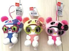 パンダ　ハローキティ　レトロサングラスマスコット　3体セット　コンプリート