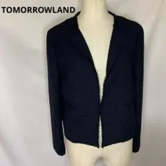 トゥモローランド　ノーカラージャケット　ツイード