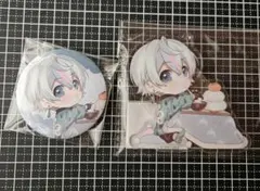 シクフォニ 雨乃こさめ アクキー 缶バッジ2点