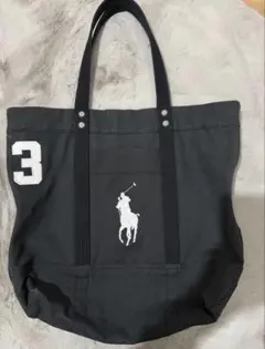 Ralph Lauren ブラックトートバッグ ナンバー3 - メルカリ