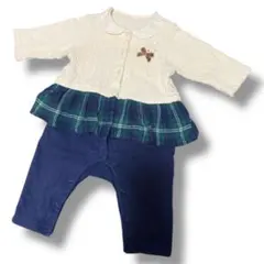 値下げ【ミキハウス/mikiHOUSE】女の子 ロンパース カバーオール 70㎝