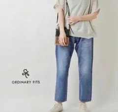 ORDINARY FITS 　ルーズアンクルデニム　セルビッチのサムネイル