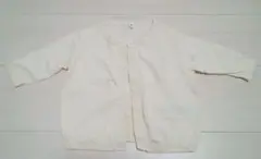 美品／MUJI／無印良品／カーディガン／colorアイボリー／size８０cm