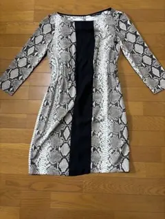 ZARA WOMAN パイソン柄 長袖ワンピースのサムネイル