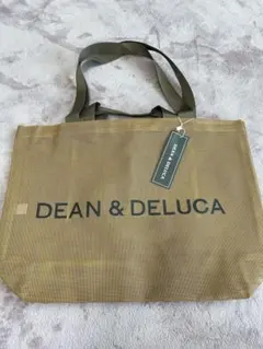 新品★ ディーン＆デルーカ メッシュトートバッグ Lサイズ 　カーキ