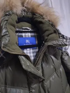 【バーバリーブルーレーベル】レディース リバーシブル ダウンジャケット 超美品 BURBERRY BLUE LABEL バーバリーブルーレーベル リバーシブル