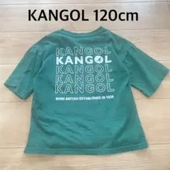 カンゴール KANGOL 半袖 五分袖 ロゴ バックロゴ オーバーサイズ 緑