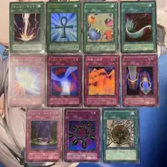 遊戯王 2期 セット サンダーボルト ミラーフォース 死者蘇生 ハーピィの羽箒