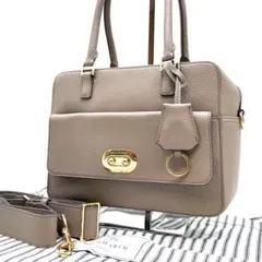 美品✨アニヤハインドマーチ スモールカーカー ハンドバッグ 2way グレージュ