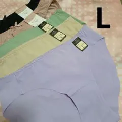 【新品】【匿名配送】　 L ショーツ　５枚セット　下着　まとめ売り　１点限り