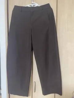 UNIQLO ユニクロ ジャージーバレルレッグパンツ ブラウン