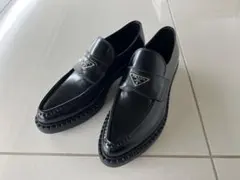PRADA ローファー　黒　7ハーフサイズ