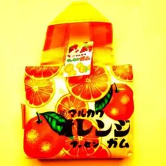 オレンジ柄トートバッグ FAE303