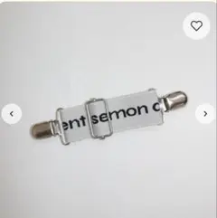 新品　semon apartment/ロゴミニクリップ/ロゴ柄