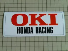 希少 正規品 OKI HONDA RACING ステッカー 当時物 ホンダ オキ