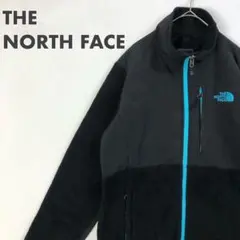 2748 ノースフェイス　フリース　デナリジャケット　刺繍　ロゴ　黒