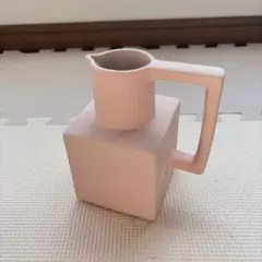 lattice ラティス　四角いポットの陶器花瓶　ピンク　韓国雑貨フラワーベース