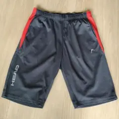 HEAD スポーツショートパンツ ブラック レッドのサムネイル