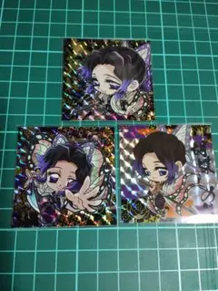 鬼滅の刃にふぉるめーしょんステッカー胡蝶しのぶ3枚セット(開封済み)