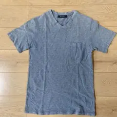 nano BASE Vネック ポケットTシャツ インディゴ Sサイズ