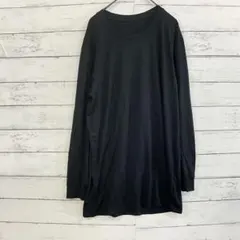 ユニクロ ヒートテック 長袖 Tシャツ 黒 L メンズ インナー ストレッチ