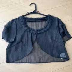 shipsフリル付きシースルーカーディガン　ボレロのサムネイル