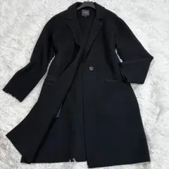 極美品 現行 セオリー ロングコート カシミヤ混 ブラック Mサイズ相当