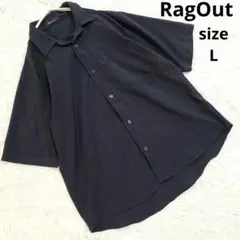 RagOut/ラグアウトルーズシルエット半袖シャツポリシャツアベイルメンズLのサムネイル
