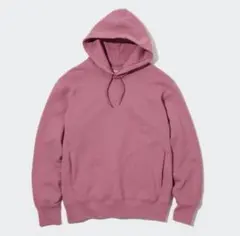 新品タグ付き　ユニクロ　スウェットプルパーカ　(長袖・欧米仕様)  ピンク