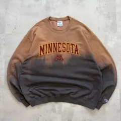 “鬼フェード” スウェット　Boro ボロ　褪色　グラデーション　ミネソタ　刺繍