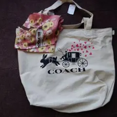COACH トートバッグ＆スカーフ