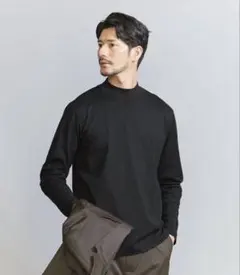 クリア ガスコットン モックネック カットソー【抗菌・防臭】