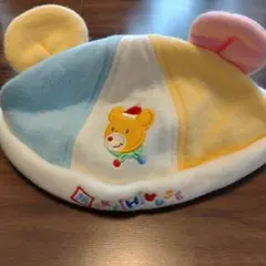 ミキハウス 耳付きベビー帽子