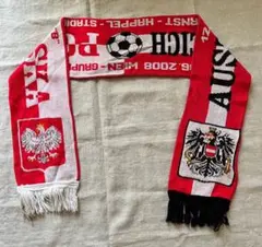 【025】Euro2008 サッカー　オーストリア対ポーランド　サッカーマフラー