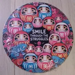 ダルマのプレート　打痕あり　20センチ 穴2箇所