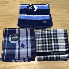 GAP・Polo・Aquascutum ハンカチ3枚セット