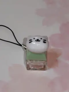 白猫(小)のキーボードキーホルダー
