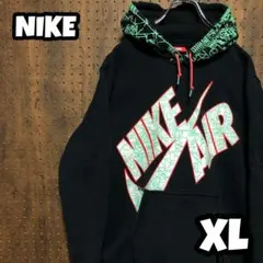 【入手困難】ナイキ　AIR　プルオーバー　パーカー　黒　XL PE20